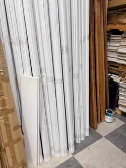 Primed Gesso Finish White Shoe Molding FJ Pine 1/2”x3/4”96”