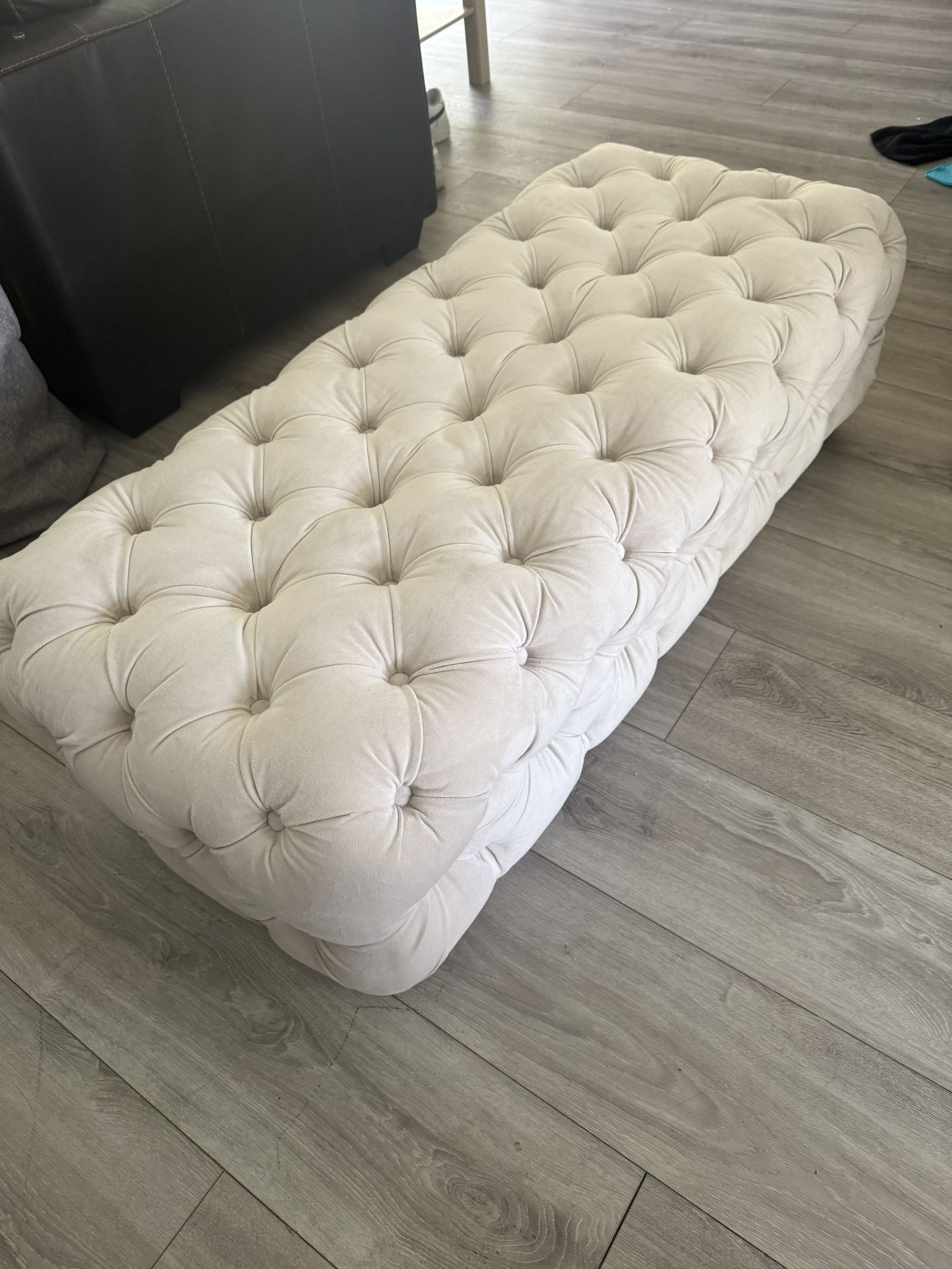 Plush Ottoman
