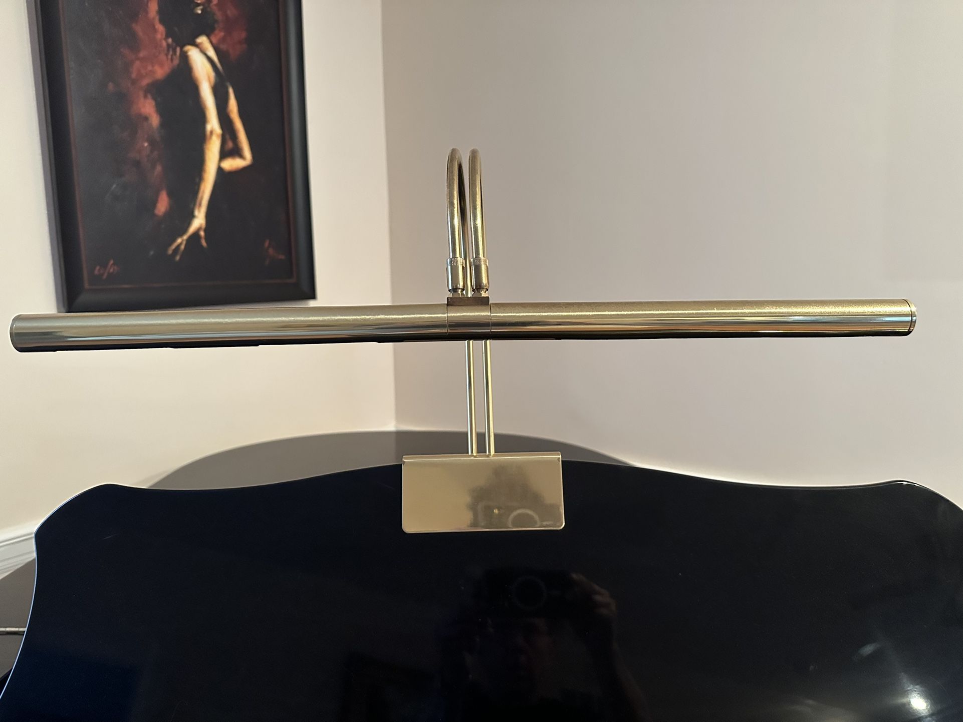 22 Inch Grand Piano Polished Brass Lamp