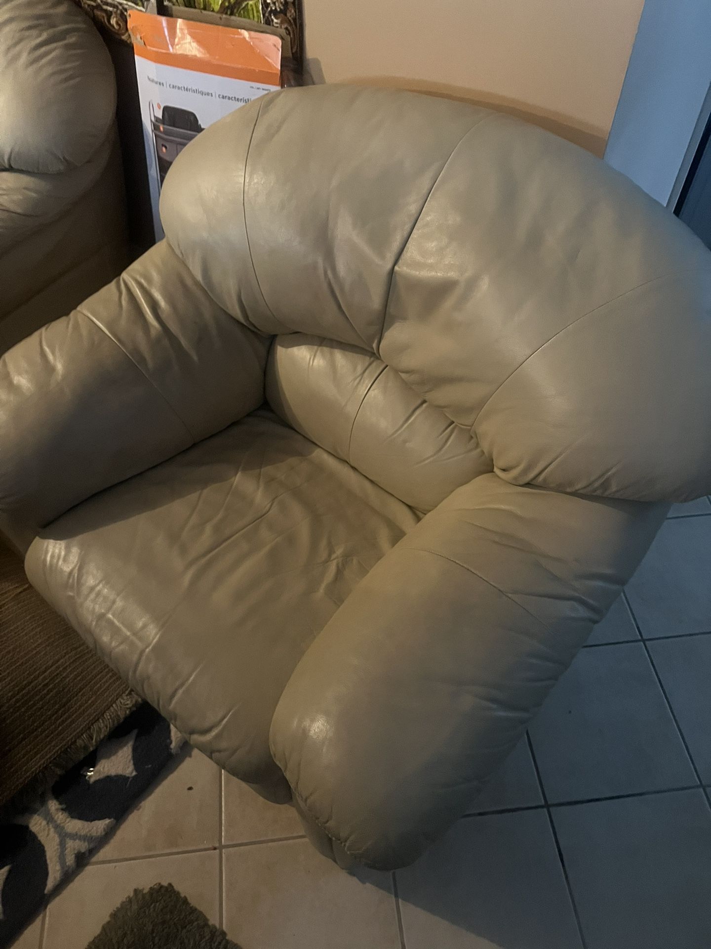 Leather Couch With 3 Section 2 section 1 Section Made In Italy