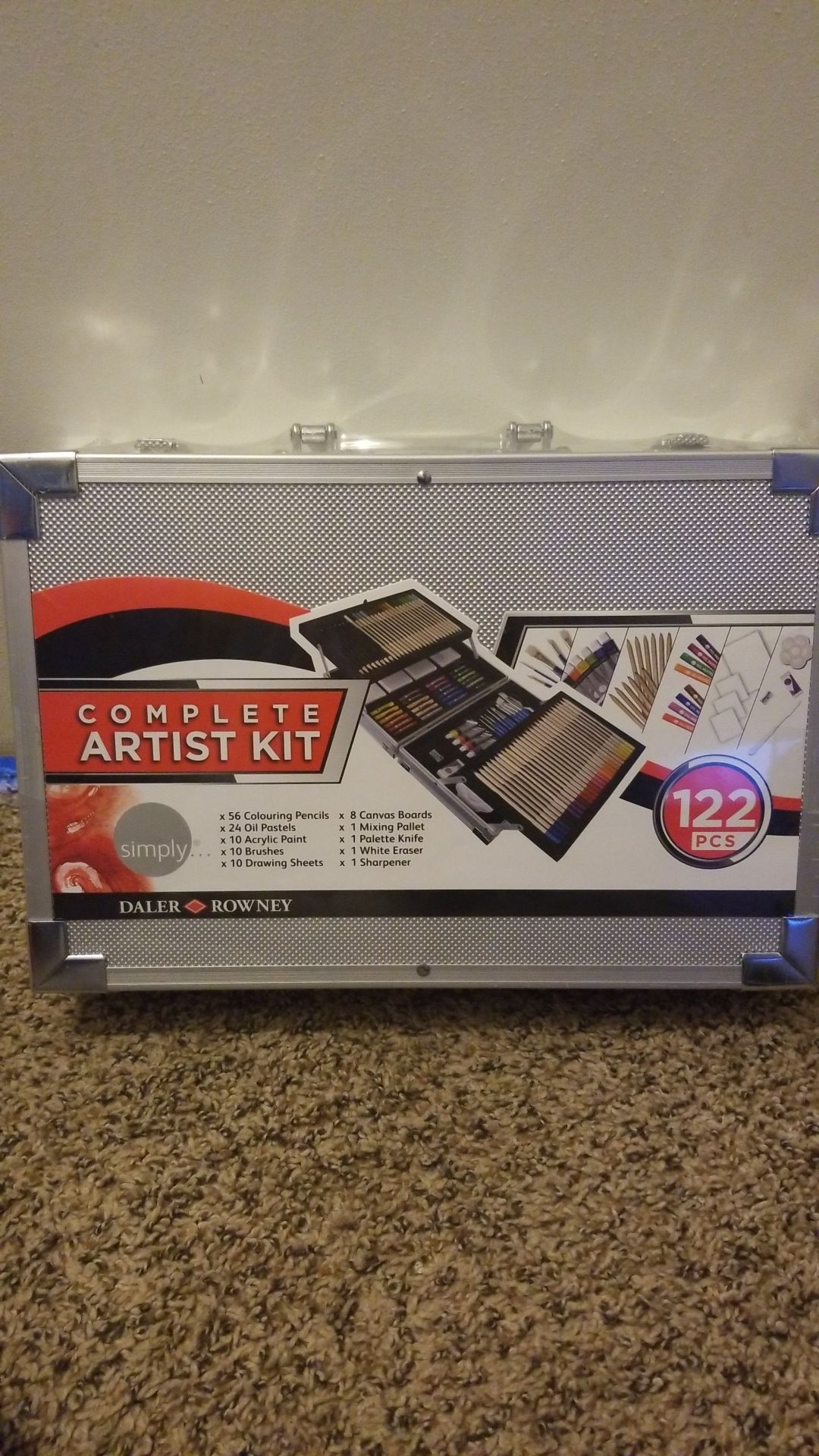 DALER ROWNEY artist 122 piece kit