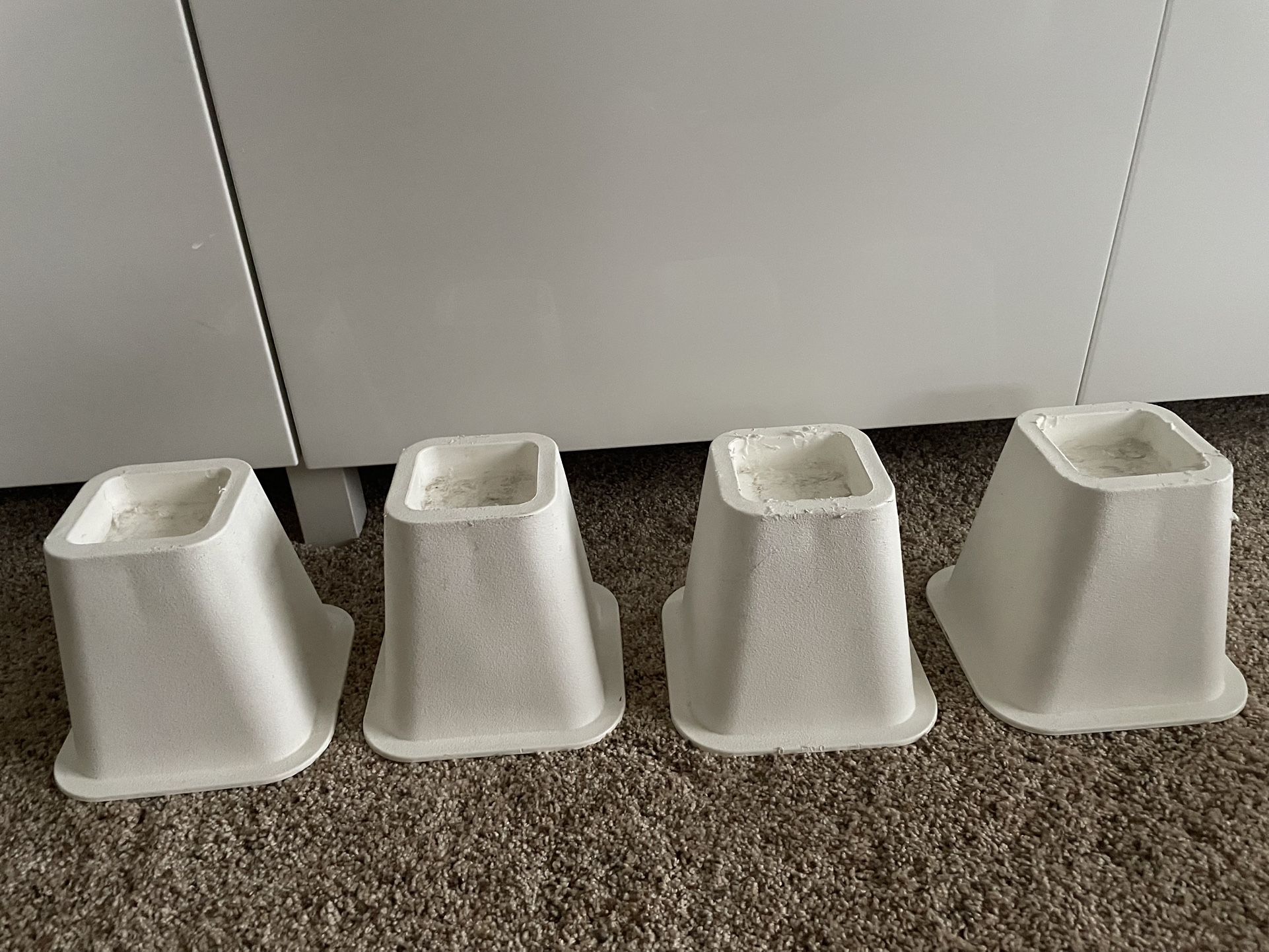 Heavy duty: furniture plastic risers for beds, sofas, couches, tables, big chairs