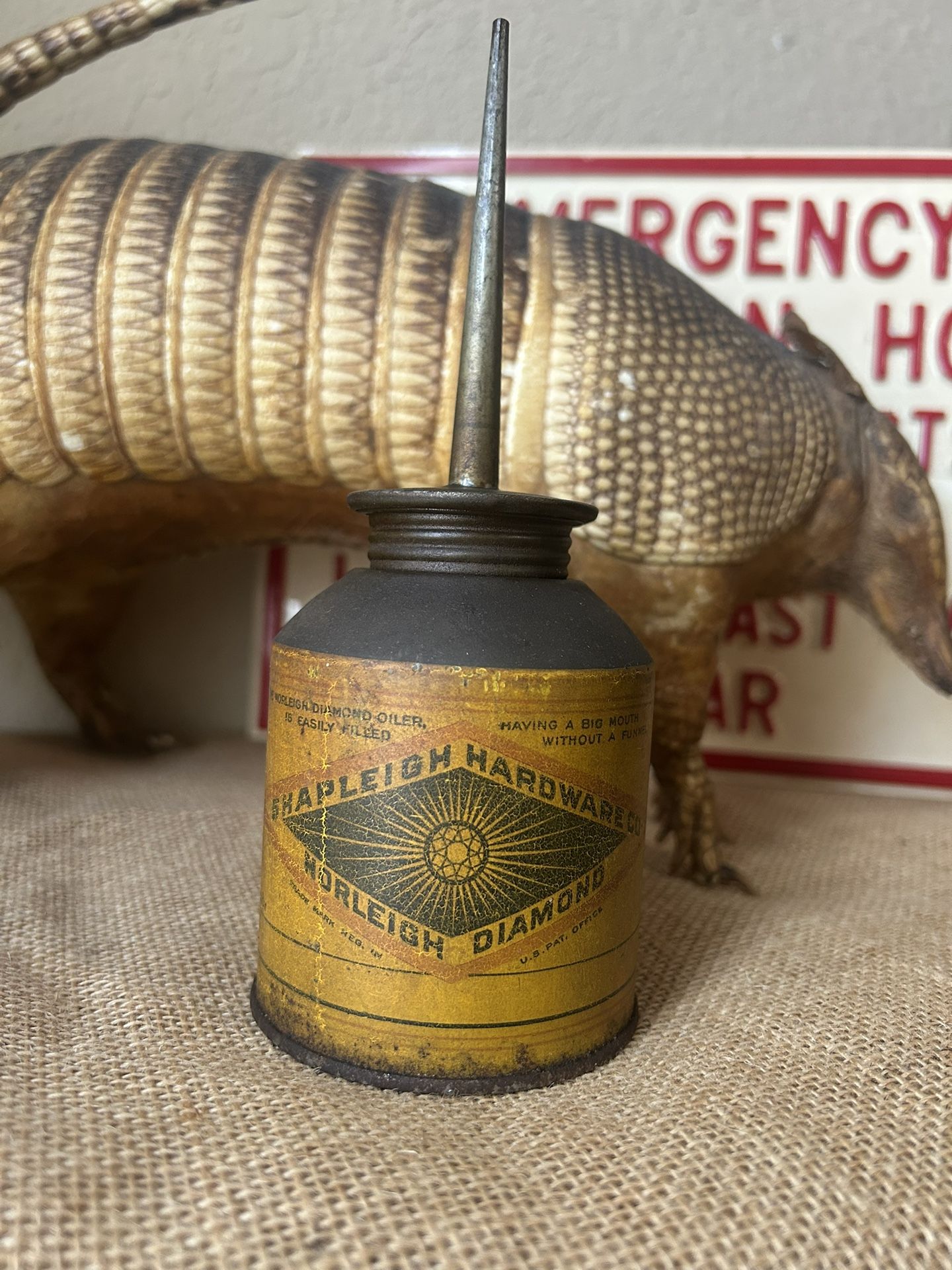 Antique Oil Can, Shapleigh Hardware