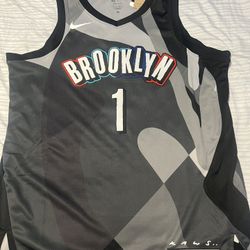 Brooklyn Nets Mikal Bridges NBA City Edition Swingman Jersey Size L
