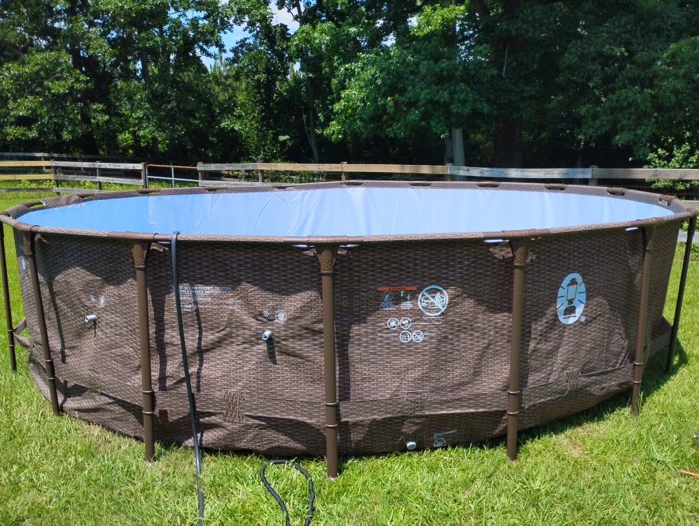 18ft 48in Pool With Supplies Included Never Used