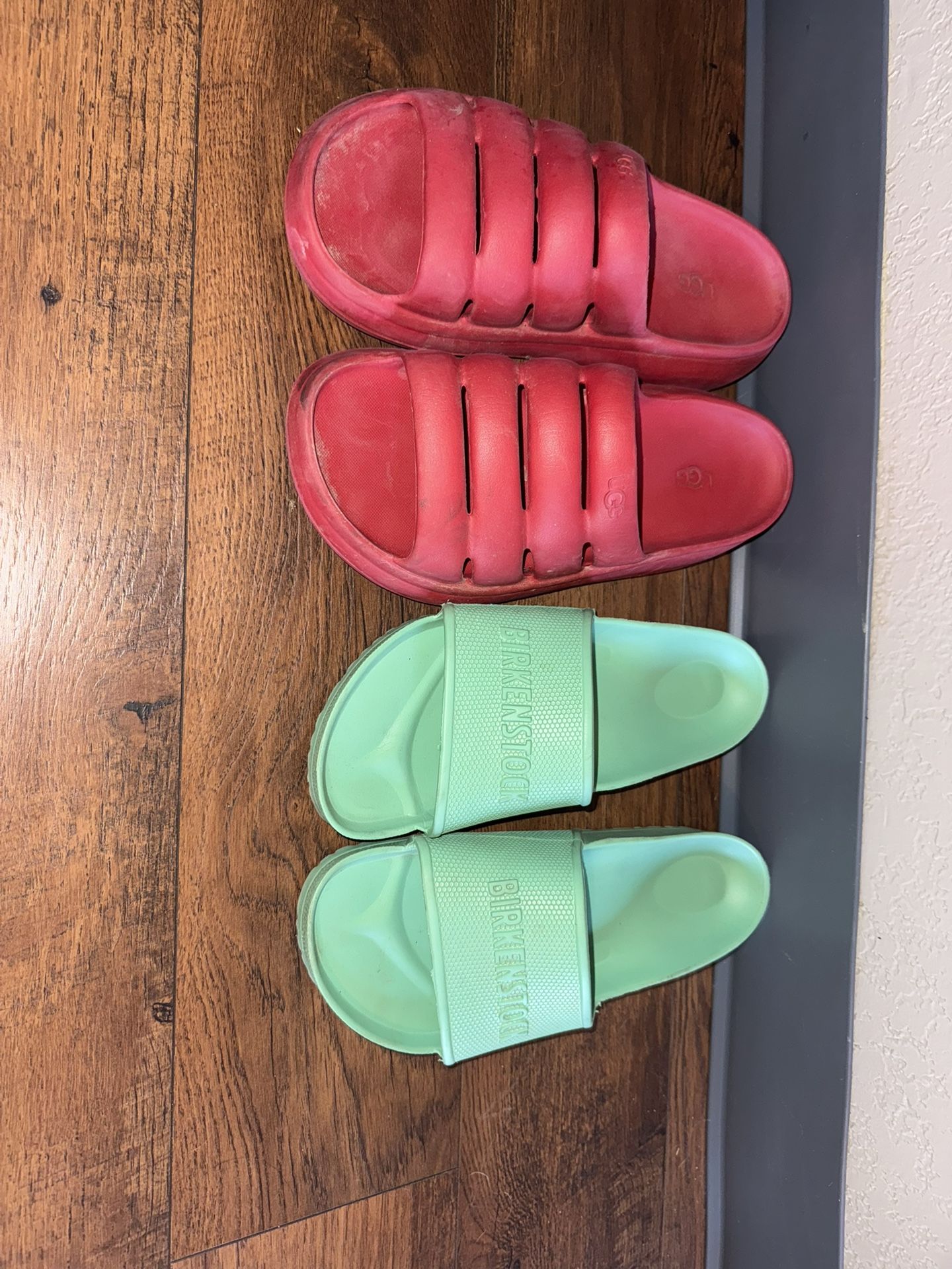 Red Uggs / Birkenstock Sandals