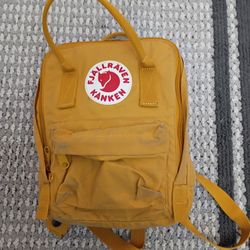 Fjallraven Kanken Mini 8 Inch Backpack Yellow 