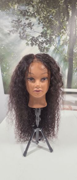 Human hair lace front wig