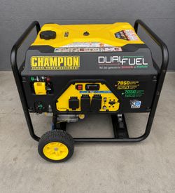 Champion Dual Fuel Generator 7500W Gas & Propane Electric Start