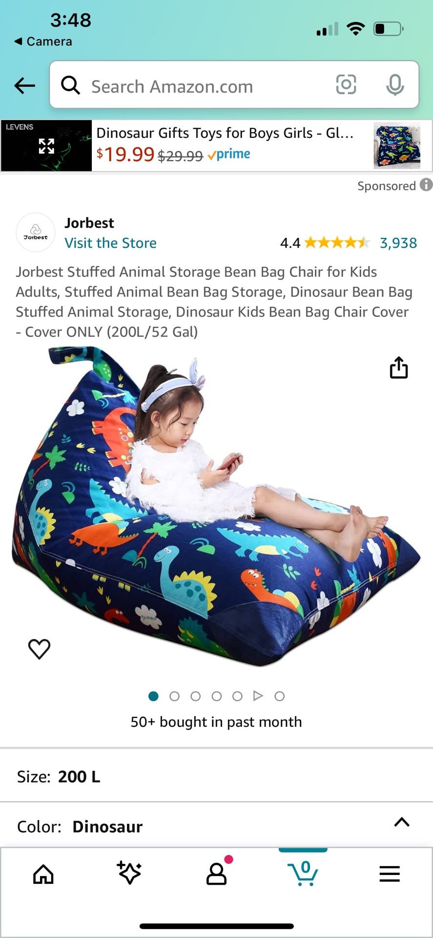 Two Bean Bag Chairs With Filler