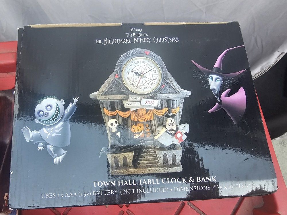 Nightmare Before Christmas Clock & Bank