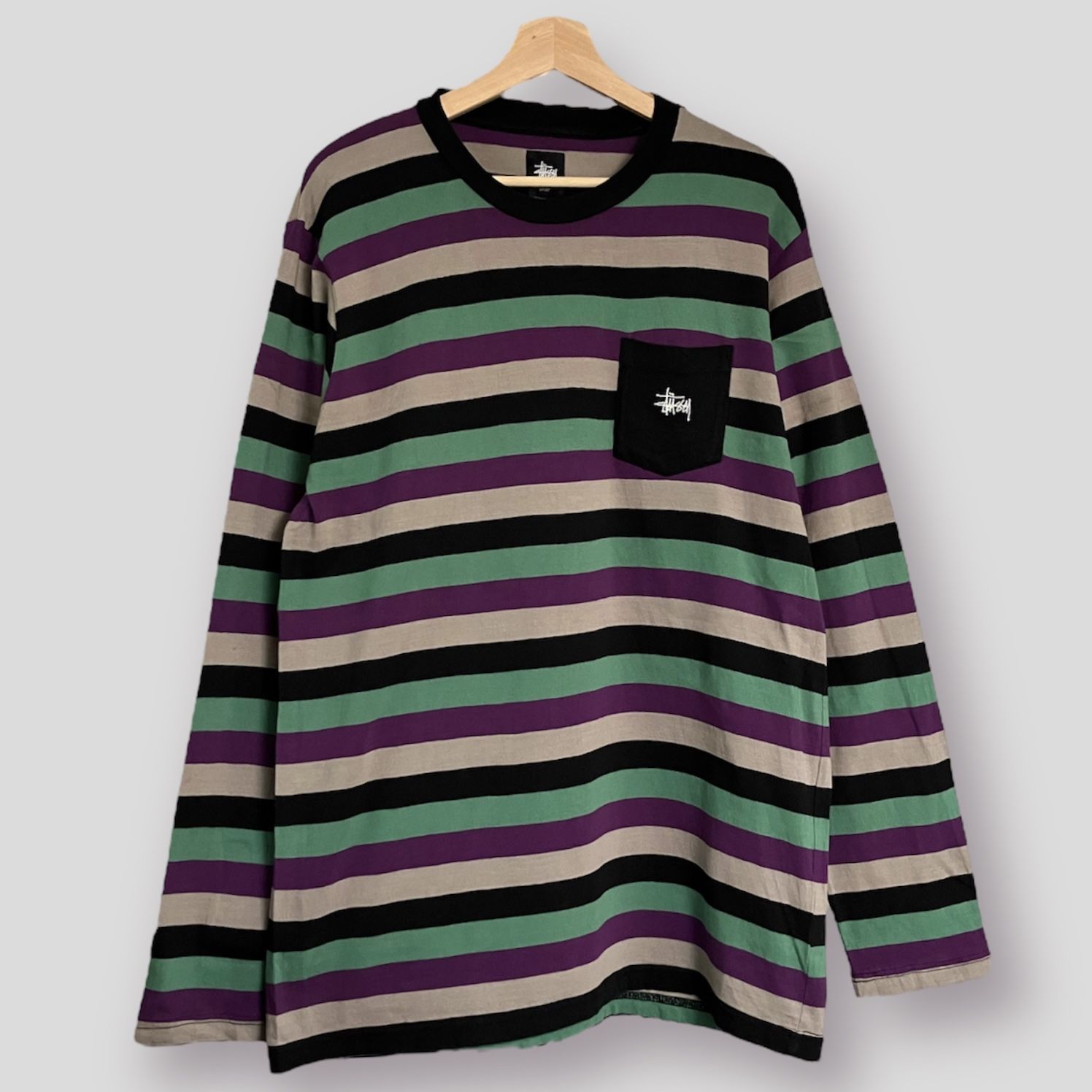 STUSSY LONG SLEEVE SHIRT SIZE LARGE