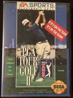 EA PGA TOUR GOLF 2 SEGA GENESIS 1992 VIDEO GAME COMPLETE