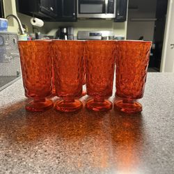 VINTAGE! Set Of 8 Glassware Pieces - 1970s Originals 