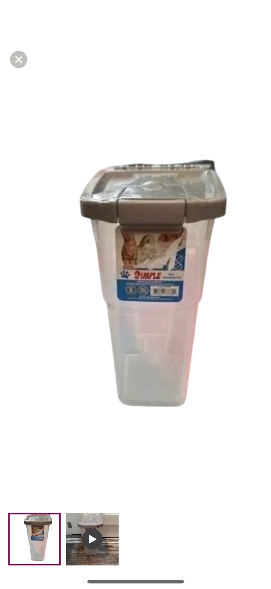 5 Pound Dry Food Storage For Cats Or Dogs