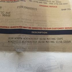 Windshield Weather Stripping