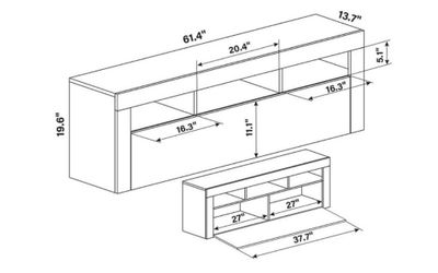 New TV stand in the package