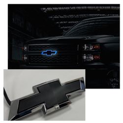 RGB Chevy Silverado Bowtie Grille Emblem Chrome, 2014-15,1500, 16-19, 2500|3500