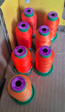 Orange Ackermann isacord embroidery thread ( from panorama city)