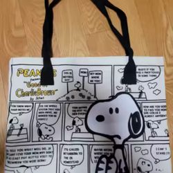 Canvas Snoopy Tote Bag, Cartoon Tote Bag 