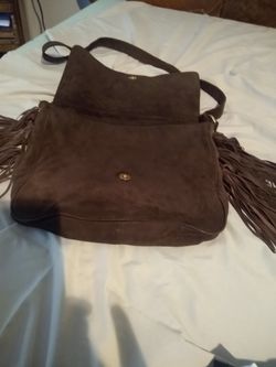 Suede Fringe shoulder bag