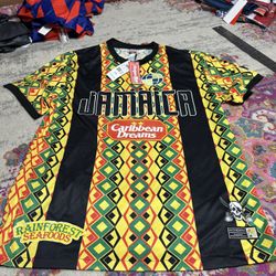 Jamaica International Team Headgear Classics 1990 World Cup Soccer Jersey.