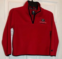 Starter Georgia Bulldogs Quarter-Zip Fleece Pullover