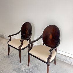 Pair Of 2 Arm Chairs 