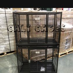 Double Stackable Dog Pet Cage Kennel Size 37” Medium New In Box 📦 