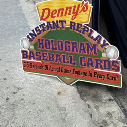 Denny’s Cardboard Sign 