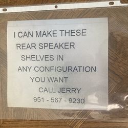 SPEAKER SHELVES FOR VW BUGS