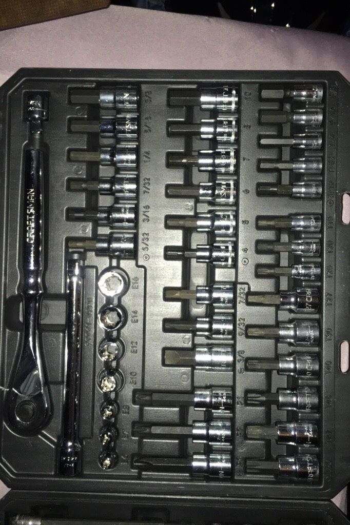 CRAFTSMAN SPECIALTY SOCKET SET INCH AND METRIC TORX HEX FEMALE TORX