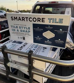 SMARTCORE Waterproof Click Lock Vinyl Tile Flooring – Brand New – 15.5 Sq Ft/Box