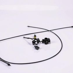 2006-11 MERCEDES ML350 FRONT HOOD LOCK  PAIR SET OEM, HOOD CABLE & IMPACT SENSOR