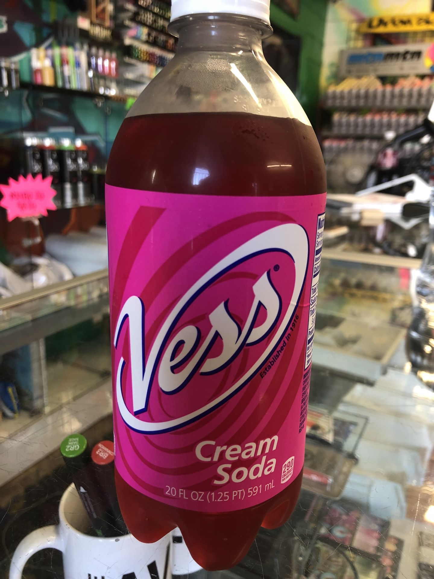 Vess Cream Soda. 20 Oz.