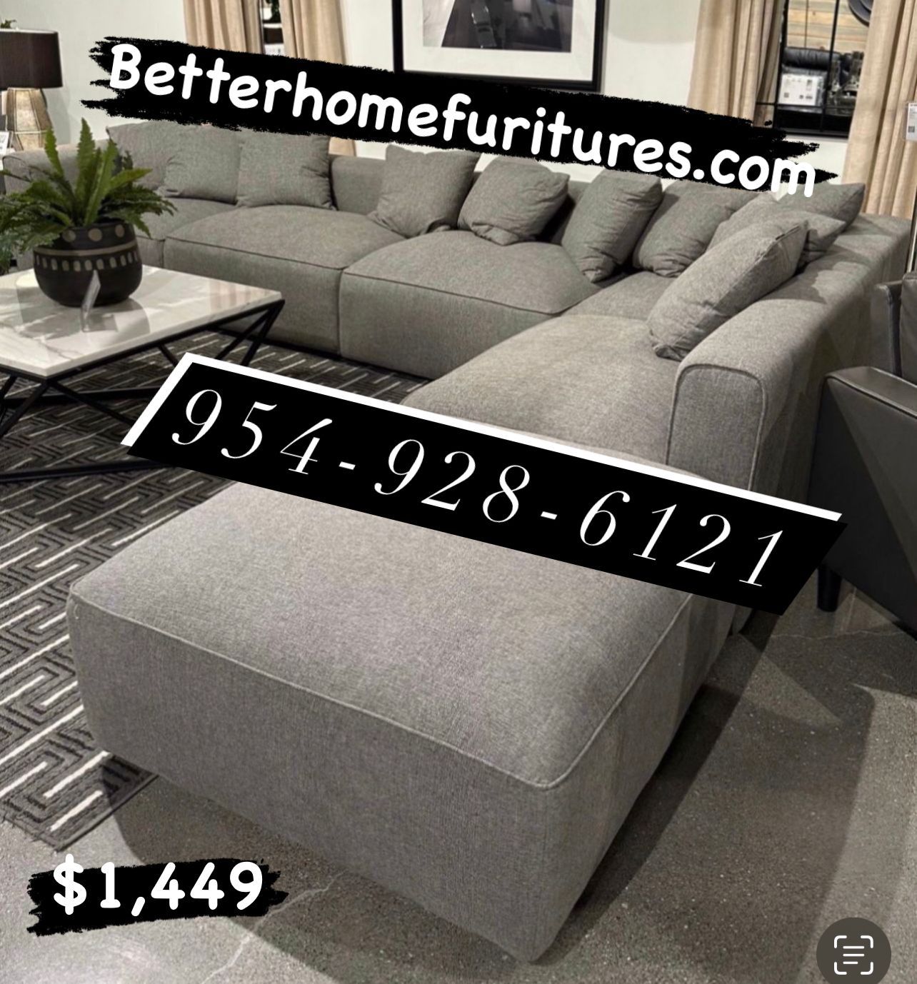 New Sectionals Sofas. Shop Now Pay Later $40 down.