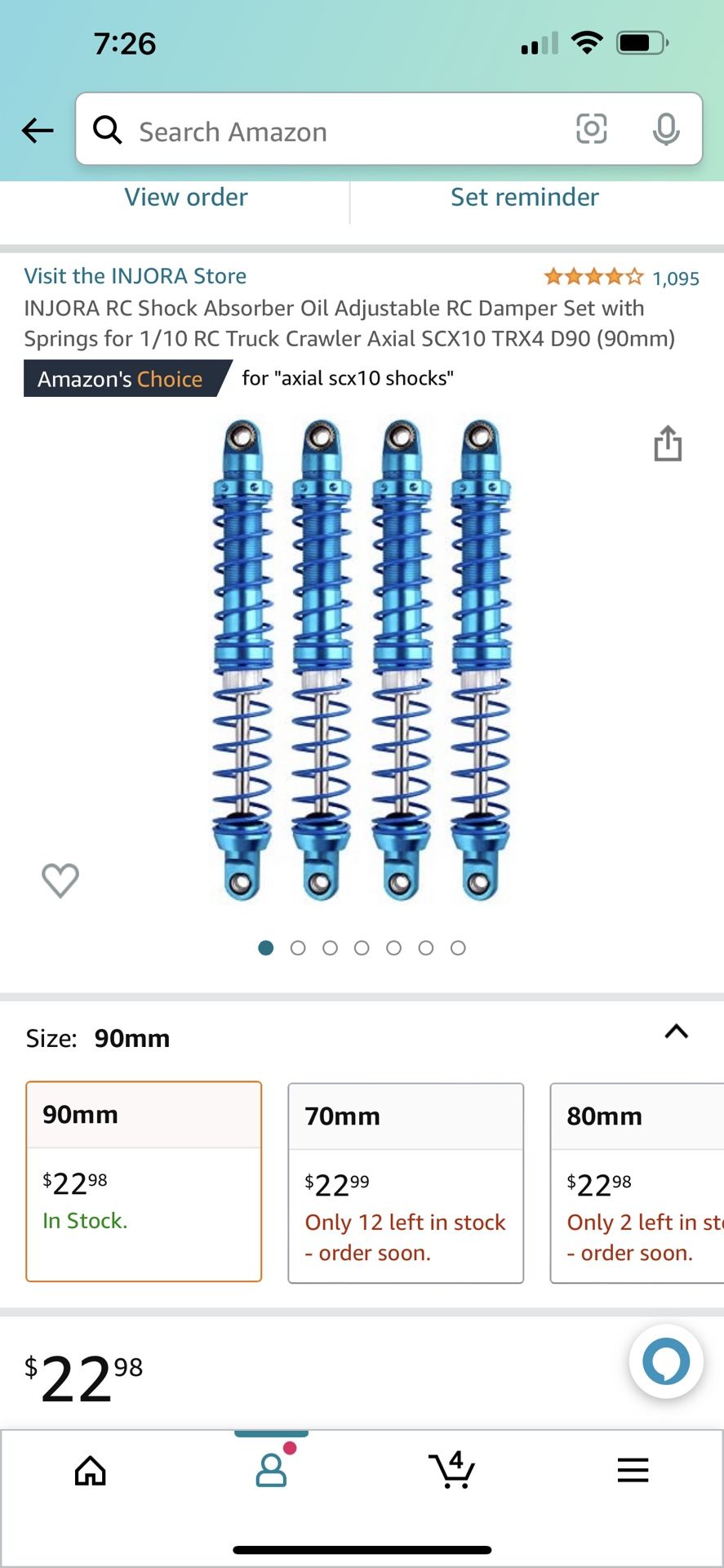 1/10 Shocks (90mm And 120mm)