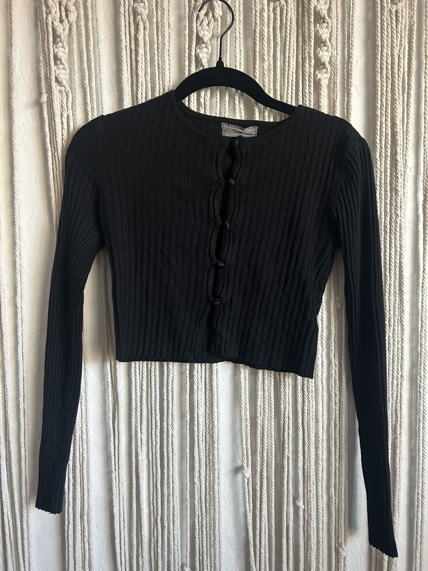 UO Peyton Fitted Cropped Cardigan