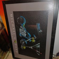 Michael Gadard Framed Motorcycle Art