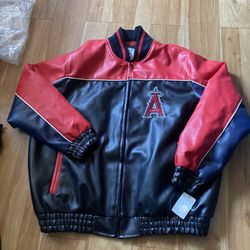 Vintage Bomber Angels Leather Jacket