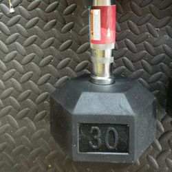 30lb Dumbbell Brand New Hex Rubber Dumbbell Weights 💪🏻💪🏼💪🏽💪🏿