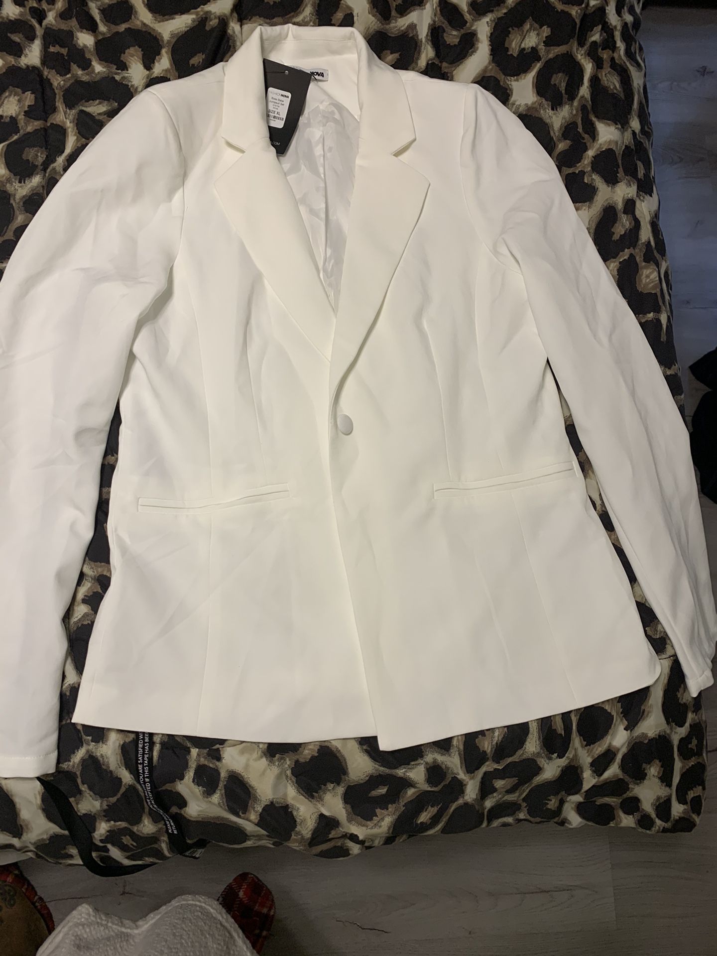 White Jumpsuit w/ Blazer XL