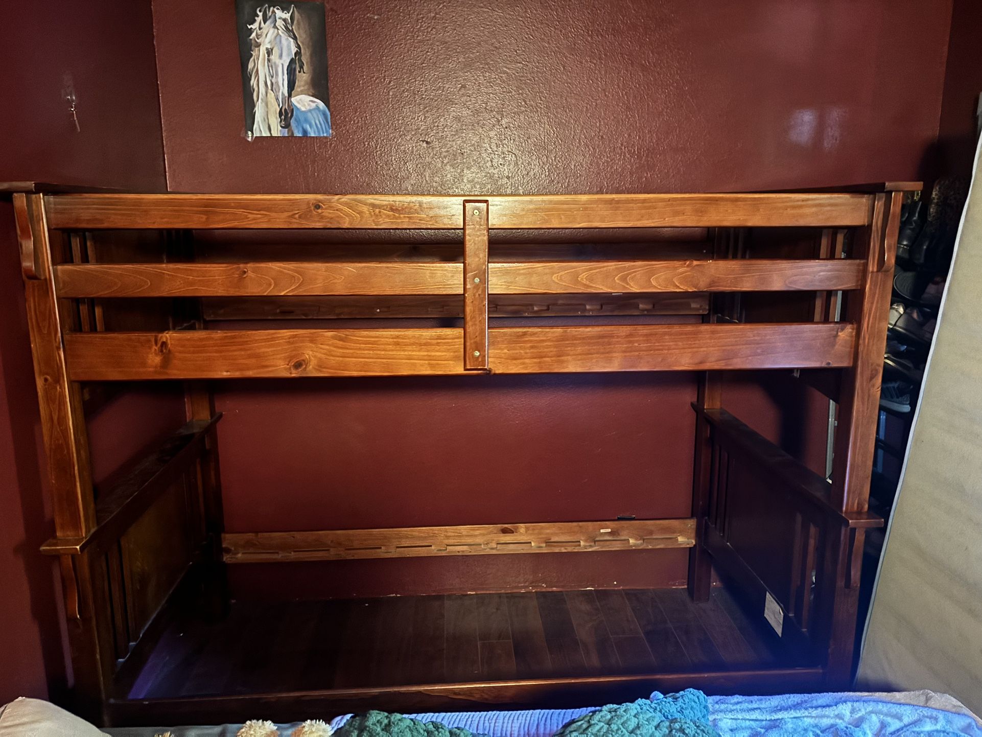 Twin Bunk Beds Wood USED