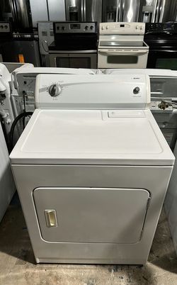 White Kenmore Dryer with AutoDry Feature