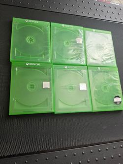 Official OEM Microsoft Xbox ONE Empty Replacement Game Cases Set Lot Of 6