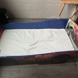 Unused Disney Cars Toddler Bed And Mattress 