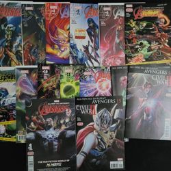 All-New All-Different Avengers Lot #1–15 + Annual (2015) – Keys Included