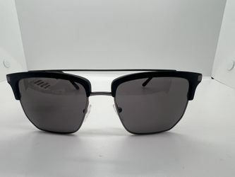 Calvin Klein Men's Matte Black Geometric Brow-Line Sunglasses - CK19301S-001
