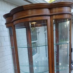 Antique Pulaski 4 Shelf  Curio Cabinet