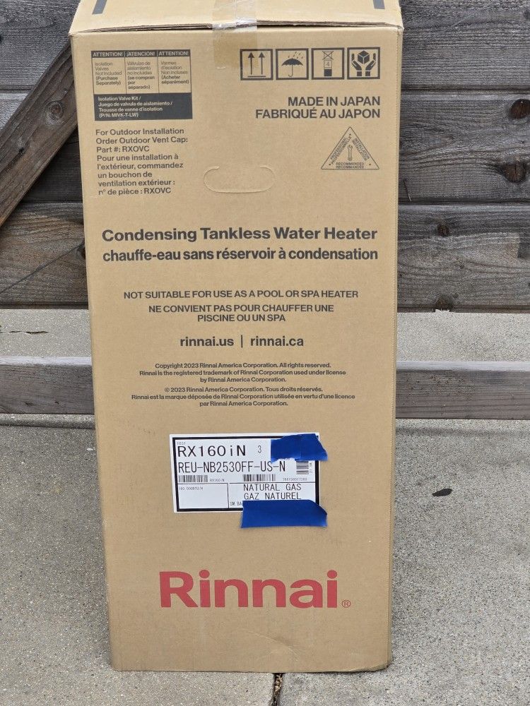 New, Tankless Water Heaters